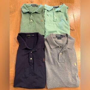 Lot of 4 Ralph Lauren Polo shirt sleeve shirts XL